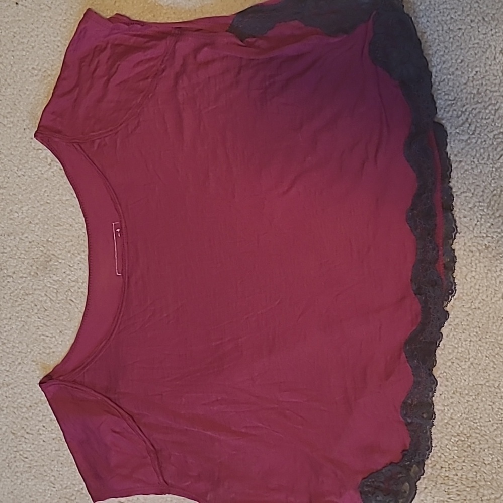Free People Raspberry Tee